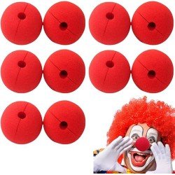 Kırmızı Renk Sünger Palyaço Burnu Takma Burun 10 Adet Kırmızı Renk Sünger Palyaço Burnu Takma Burun 10 Adet