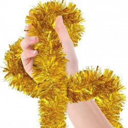 Parti İçin Sim Süs 2 Metre Uzunluk 6 cm Genişlik Altın Renk İthal Parti İçin Sim Süs 2 Metre Uzunluk 6 cm Genişlik Altın Renk İthal