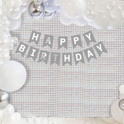 Ekstra Metalize Gümüş Renk Disko Dikdörtgen Kesim Kapı Perdesi Dekorasyon 1x2 Metre Ekstra Metalize Gümüş Renk Disko Dikdörtgen Kesim Kapı Perdesi Dekorasyon 1x2 Metre