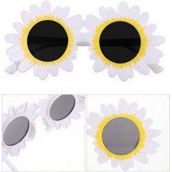 Beyaz Renk Papatya Şekilli Parti Gözlüğü 18x10 cm