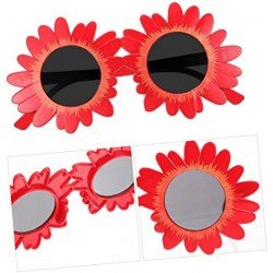 Kırmızı Renk Papatya Şekilli Parti Gözlüğü 18x10 cm Kırmızı Renk Papatya Şekilli Parti Gözlüğü 18x10 cm