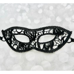 Siyah Renk Kedi Model Dantel İşleme Parti Maskesi 12 No Siyah Renk Kedi Model Dantel İşleme Parti Maskesi 12 No