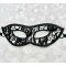 Siyah Renk Kedi Model Dantel İşleme Parti Maskesi 12 No