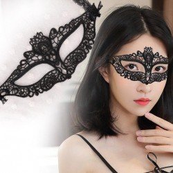 Siyah Renk Dantel Fantezi Balo Venedik Parti Maskesi Model 10 Siyah Renk Dantel Fantezi Balo Venedik Parti Maskesi Model 10