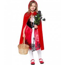 Kırmızı Başlıklı Kız Şapkalı Pelerin 90 cm Kırmızı Başlıklı Kız Şapkalı Pelerin 90 cm