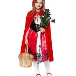 Kırmızı Başlıklı Kız Şapkalı Pelerin 90 cm Kırmızı Başlıklı Kız Şapkalı Pelerin 90 cm