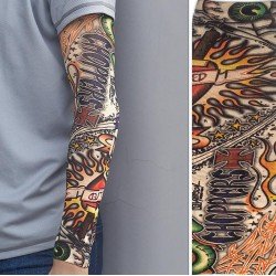 Çorap Dövme Giyilebilir Kol Bacak Dövmesi Likralı 2 Adet Model 19 Çorap Dövme Giyilebilir Kol Bacak Dövmesi Likralı 2 Adet Model 19