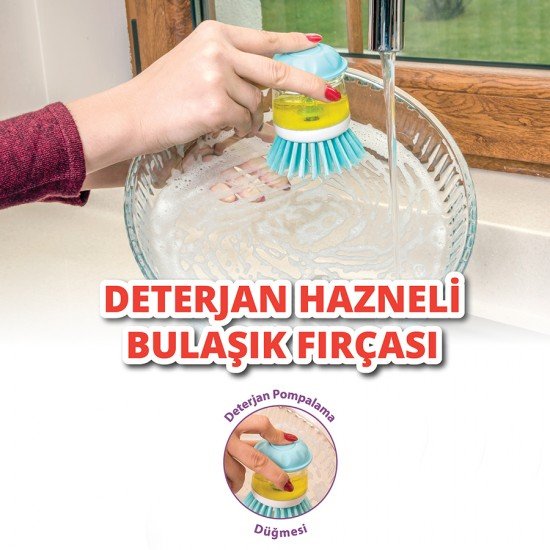 Deterjan Hazneli Bulaşık Fırçası