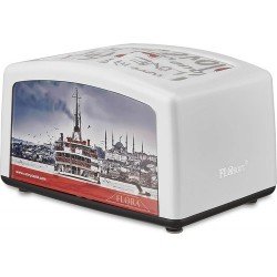 Resimli Yatay Peçetelik - Beyaz Resimli Yatay Peçetelik - Beyaz