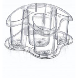 Papatya Masa Kaşıklık Süzgeçli Şeffaf Papatya Masa Kaşıklık Süzgeçli Şeffaf