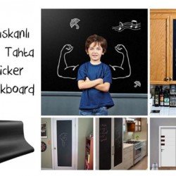 Yapışkanlı Kara Tahta-Yazı Tahtası: Sticker Blackboard