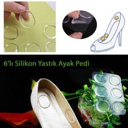 Ayak Nasır 6lı Ped - Ayak Vurma önleyici silikon ped Ayak Nasır 6lı Ped - Ayak Vurma önleyici silikon ped