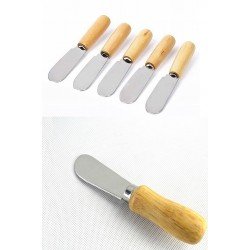 Tereyağı Bıçağı - Mini Spatula Ahşap Saplı 6 Adet Tereyağı Bıçağı - Mini Spatula Ahşap Saplı 6 Adet
