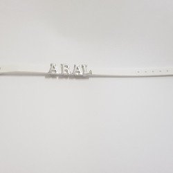 Kişiye Özel - İsme Özel Bileklik - Beyaz