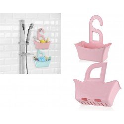 Banyo Sepeti Delikli Sepet Çok Amaçlı Sabun Şampuan Tutucu Raf - Pembe Banyo Sepeti Delikli Sepet Çok Amaçlı Sabun Şampuan Tutucu Raf - Pembe