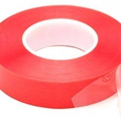 Çift Taraflı Akrilik Silikonize Bant 18 mm x 2 metre Kırmızı VHB Çift Taraflı Akrilik Silikonize Bant 18 mm x 2 metre Kırmızı VHB