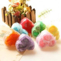 Kalp Kutulu Gül Şeklinde Sabun - Mini