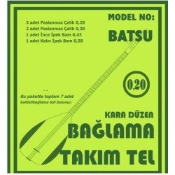 Bağlama Aksesuar Tam Takım Tel 0.20 Batsu Bağlama Aksesuar Tam Takım Tel 0.20 Batsu