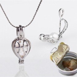 İstiridye Kabuğunda Gerçek İnci Kolye İstiridye Kabuğunda Gerçek İnci Kolye