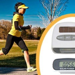 Güneş Enerjili Pedometre ve Kalori Ölçer Adımsayar