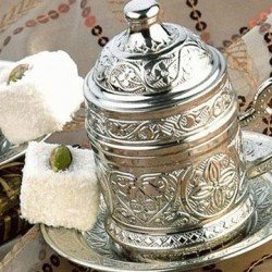 Osmanlı Motifli Kahve Fincanı - Gümüş Osmanlı Motifli Kahve Fincanı - Gümüş