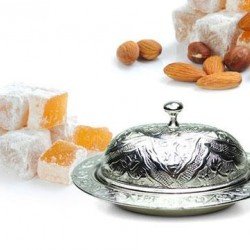 Osmanlı Motifli Lokumluk - Küçük Boy - Gümüş