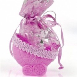 Bebek Mevlüt Şekeri - Pembe Bebek Arabası Bebek Mevlüt Şekeri - Pembe Bebek Arabası