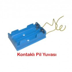 Pil Yuvası - Okul Deney Pil Yatağı 10 Adet Pil Yuvası - Okul Deney Pil Yatağı 10 Adet