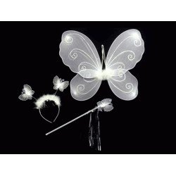 Gösteri Kelebek Kanadı (3 Parça)-Beyaz Gösteri Kelebek Kanadı (3 Parça)-Beyaz