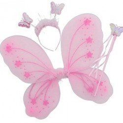 Gösteri Kelebek Kanadı (3 Parça)-Pembe Gösteri Kelebek Kanadı (3 Parça)-Pembe