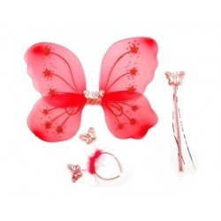 Gösteri Kelebek Kanadı (3 Parça)-Kırmızı Gösteri Kelebek Kanadı (3 Parça)-Kırmızı