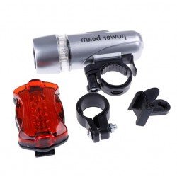 Bisiklet Ön Ve Arka Lamba Seti Multi Fonksiyonlu  - Gri Bisiklet Ön Ve Arka Lamba Seti Multi Fonksiyonlu  - Gri