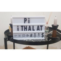 Harflerle Işıklı Mesaj Veren Light Box A5 Led Pano Harflerle Işıklı Mesaj Veren Light Box A5 Led Pano