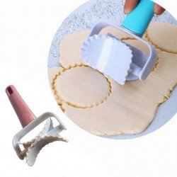 Tırtıklı Daire Şeklinde Hamur Kesici Kurabiye Ruleti