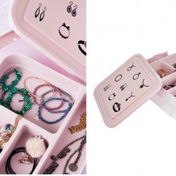 Bijuteri Mücevher Kutusu - Çok Amaçlı Bölmeli Takı Saklama Kutusu Bijuteri Mücevher Kutusu - Çok Amaçlı Bölmeli Takı Saklama Kutusu