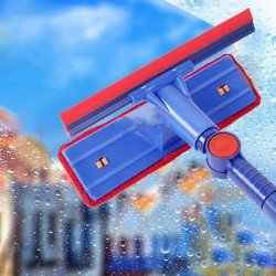 Oynar Başlıklı Çekçekli Teleskopik Cam Silme Aparatı Oynar Başlıklı Çekçekli Teleskopik Cam Silme Aparatı