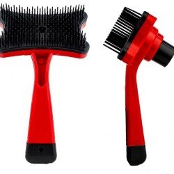 Evcil Hayvan Tarak - Kendini Temizler Fırça - Kırmızı