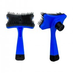 Evcil Hayvan Tarak - Kendini Temizler Fırça - Mavi