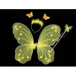 Gösteri Kelebek Kanadı (3 Parça)-Sarı Gösteri Kelebek Kanadı (3 Parça)-Sarı