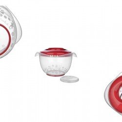 Mikser Kabı 3 Lt Özel Koruma Kapaklı Sıçratmayan Mikser Kabı 3 Lt Özel Koruma Kapaklı Sıçratmayan