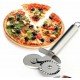 Çİft Başlı Metal Pizza Kesici ve Hamur Ruleti