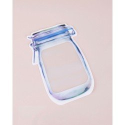 Kavanoz Görünümlü Kilitli Saklama Poşeti 620 ML (1 Adet ) Kavanoz Görünümlü Kilitli Saklama Poşeti 620 ML (1 Adet )