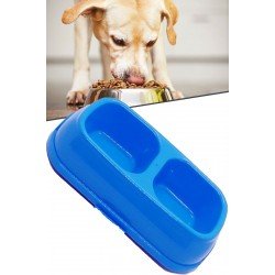 Kedi - Köpek Mama Ve Su Kabı 2 Bölmeli  Büyük Boy Kedi - Köpek Mama Ve Su Kabı 2 Bölmeli  Büyük Boy