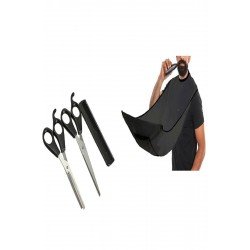 Berber Tıraş Seti - Makas Tarak Önlük - 4 Parça Özel Set Berber Tıraş Seti - Makas Tarak Önlük - 4 Parça Özel Set