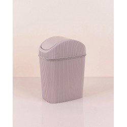 Döner Kapaklı Mini Çöp Kovası 2.5 LT - Krem Döner Kapaklı Mini Çöp Kovası 2.5 LT - Krem