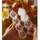 4 Bölmeli  Küre Buz Topu Kalıbı -  Yuvarlak Buz Topu