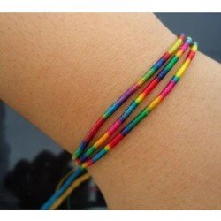 Renkli Şans Bileklikleri - 1 Kartela - ( 65 Adet ) Renkli Şans Bileklikleri - 1 Kartela - ( 65 Adet )