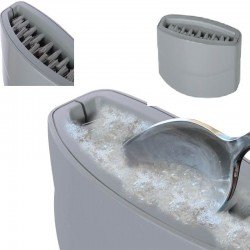 Hijyenik Çatal Kaşık Bıçak Yıkama Fırçası Vantuzlu - Çift Fırçalı Hijyenik Çatal Kaşık Bıçak Yıkama Fırçası Vantuzlu - Çift Fırçalı