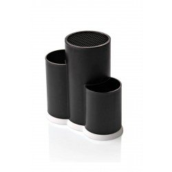 3 Bölmeli Kaşıklık - Şef Bıçaklık Standı Siyah 3 Bölmeli Kaşıklık - Şef Bıçaklık Standı Siyah