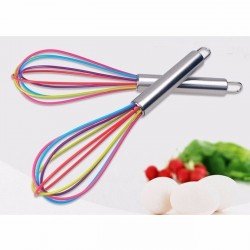 Silikon Çırpıcı Metal Saplı Renkli Çırpma Teli Silikon Çırpıcı Metal Saplı Renkli Çırpma Teli